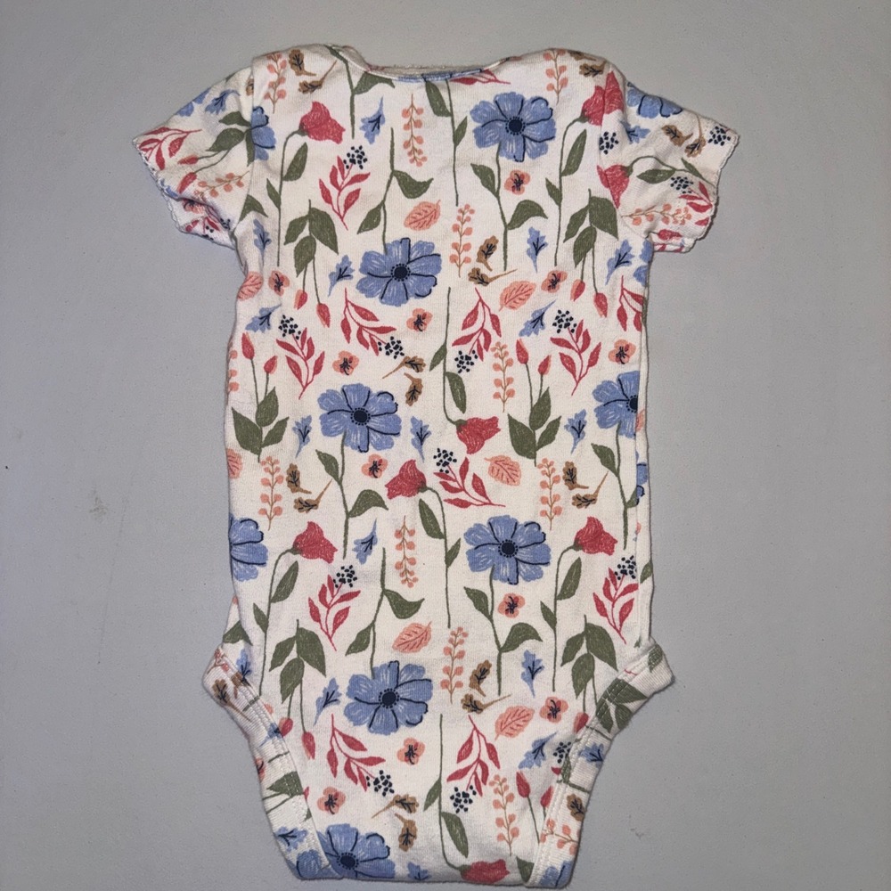 Carter's 3-Piece Outfit Set Baby Girl 3M Pink Yellow Floral Dinosaur Cat Spikes - Picture 10 of 10
